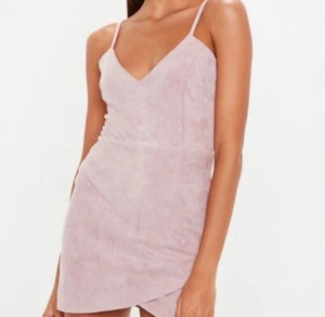 Missguided Dusty Pink Suede Mini Dress US 2 - Picture 1 of 10