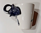 IYARA CRAFT Porcelain Elephant Cup Hand Painted 4" Tall, use as cup or as decor