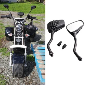 2x Motorcycle Rearview Rear View Side Mirror 10mm For Suzuki Savage 650 LS650 - Bild 1 von 11