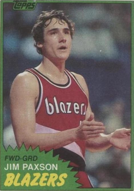 1981-82 Topps - Jim Paxson #87W