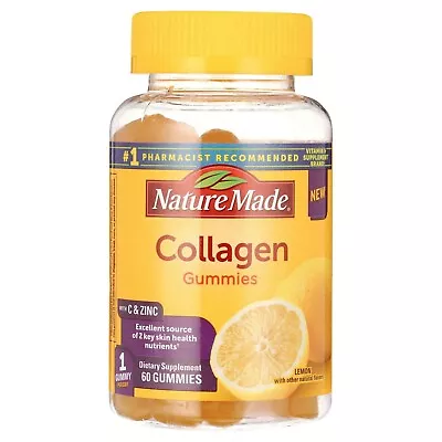 Gomitas de colágeno Nature Made - 60 gomitas de limón Foto 1 de 4