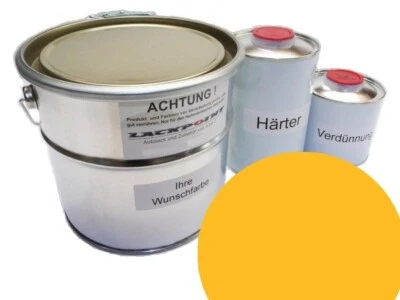 1 Liter Set 2K Autolack geeignet für Citroen AC 323 Jaune Service kein Klarlack - Bild 1 von 2