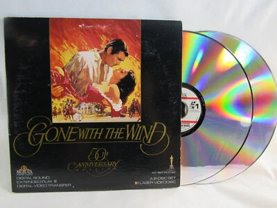 Laser Disc Movie:  GONE with the WIND: Clark Gable, Vivian Leigh 50th Anniv. Foto 1 de 4