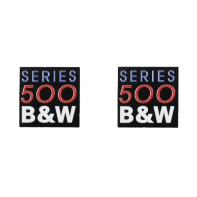 B&W Serie 500 Aluminio Logo Insignia Repuesto 25.5mm(1.00")X25.5mm(1.00") Foto 1 de 4