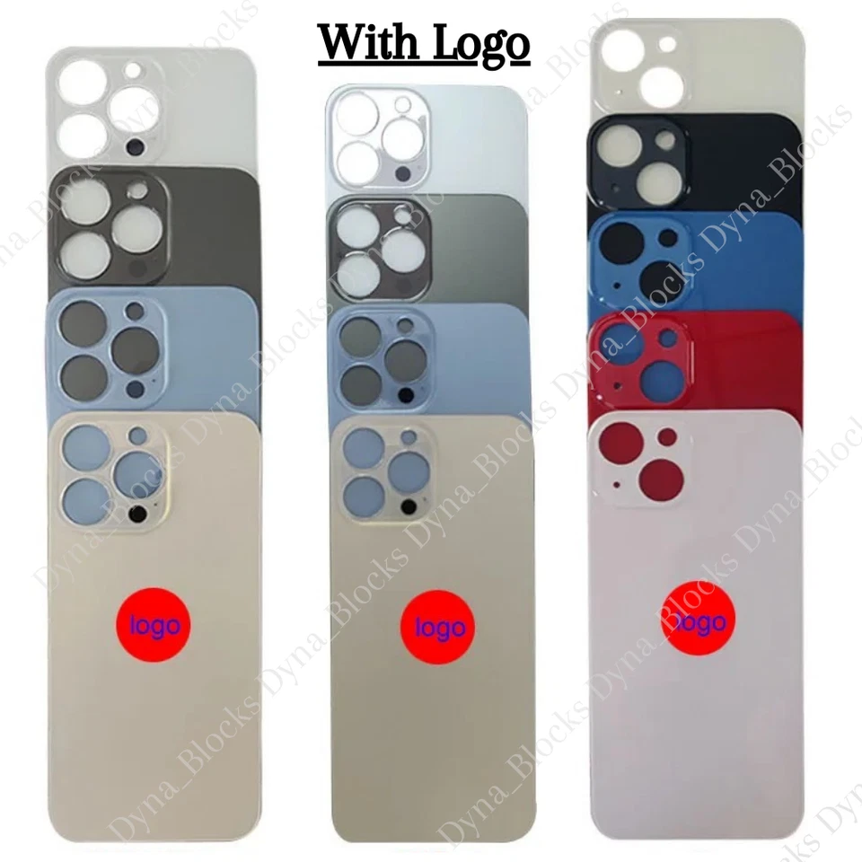 Repuesto de cubierta de vidrio trasera de agujero grande para iPhone X XR XS 11 12 13 14 15 Pro Max Foto 1 de 1