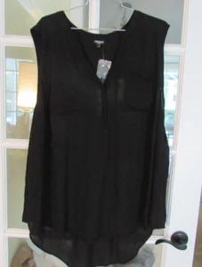 Blusa mujer talla 3X, 22-24 Torrid, top, NUEVA, negra - Imagen 1 de 3