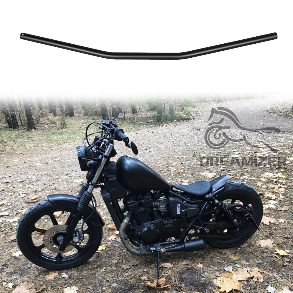 Guidão de motocicleta 7/8" barra de arrasto para Kawasaki LTD 454 250 400 550 650 750 1100 - Imagem 1 de 4
