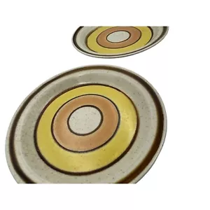 Vintage Premiere Topaz Jewel Tones Stoneware 8in Salad Plates P2301 – Set Of 2 - Picture 1 of 5