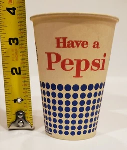 Taza de papel encerado ""Have a Pepsi"" Pepsi de 1950 - Imagen 1 de 3