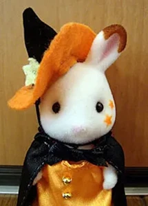 Sylvanian Families Schokolade Kaninchen Mädchen mit Halloween Kostüm Japan - Bild 1 von 3