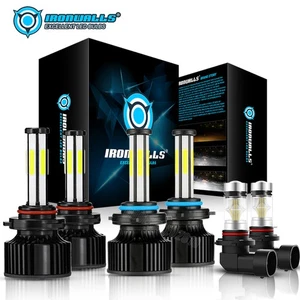 For Toyota Highlander 2004-2007 6Sides LED Headlight High Low Beam+Fog KIT White - Bild 1 von 12