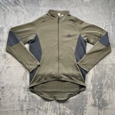 Adidas ClimaWarm Men's Olive Green Athletic Track Jacket Full Zip Pockets XL - Image 1 of 4