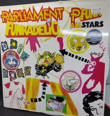 Parliament Funkadelic P-Funk All-Stars Dope Dogs VG DBL White Vinyl Import  - Image 1 of 4