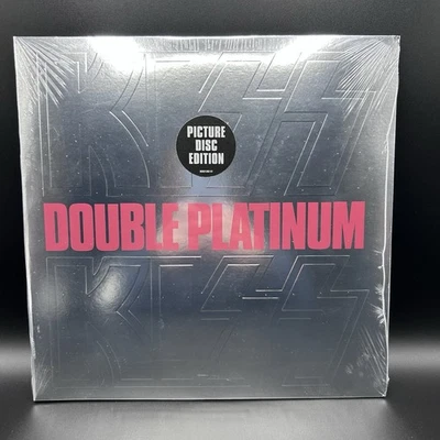 KISS Double Platinum Embossed Gatefold Exclusive RARE Picture Disc 2x Vinyl LP - Image 1 of 4