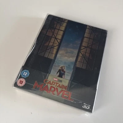 Captain Marvel 3D + 2D Blu-ray - Limited Edition SteelBook. NEW & SEALED. - Image 1 of 4