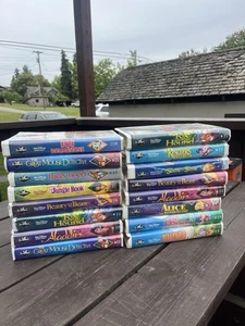 Walt Disney “The Classics” Black Diamond VHS Tapes (BEAUTY, FOX, DALMATIANS) - Picture 1 of 5