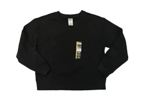 Girls L 10/12 PLUS Athletic Works Sweatshirt Black New With Tags! - Picture 1 of 5