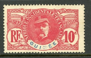 Guinea 1906 Colonia Francesa Guinea 10¢ Faidherbe Scott #37 VFU R360 - Imagen 1 de 2