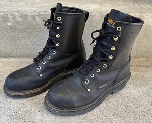 Carolina CA1420 Waterproof Steel Toe Work Black Leather Boots Women’s Size 8.5 M - Picture 1 of 13