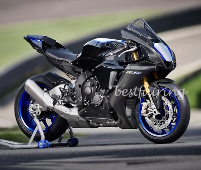 Kit de carenado pintado de fibra de carbono para Yamaha YZF R1 R1M 2020-2024 + pernos tornillos Foto 1 de 4