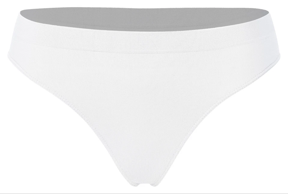 6 Stück sexy Damen Sting Tanga Seamless weiss Microfaser Unterwäsche neu - Bild 1 von 1