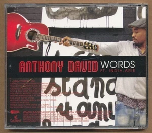 Anthony David feat. India.Arie - Words RARE promo radio only CD single '08 - Picture 1 of 2