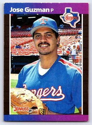 1989 Donruss #284b Jose Guzman Texas Rangers Vintage - Image 1 of 2