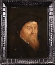 EARLY 17th CENTURY FINE LARGE OLD MASTER OIL ON PANEL - PORTRAIT OF A SCHOLAR