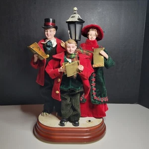 Lámpara victoriana de cuento de Navidad familia de 3 obras "Noche de silencio" se enciende *Leer - Imagen 1 de 14