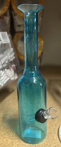 Glass Water Pipe Aqua Blue 7” - Picture 1 of 1