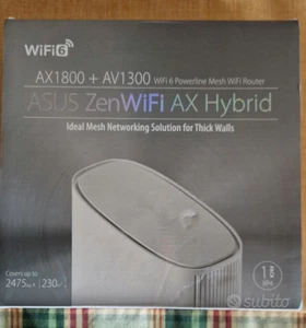 ASUS AX Hybrid XP4 - Router ZenWiFi AiMesh Powerline Wi-Fi6 - AX1800 + AV1300 - Imagen 1 de 5