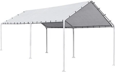 10' X 20' Heavy Duty Carport Canopy Garage Tent, Steel Car Shelter Party Tent - Image 1 of 4