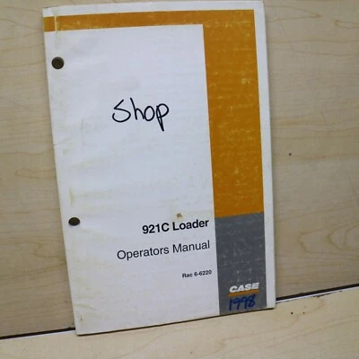 CASE 921C Front End Wheel Loader Owner Operator Maintenance Manual book 1998 use - Image 1 of 4