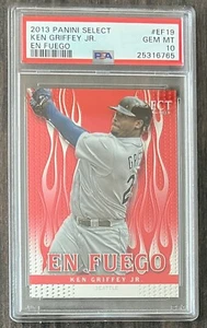 2013 Panini Select #EF19 Ken Gfiffey Jr. (En Fuego) PSA 10 Gem Mint - Picture 1 of 3