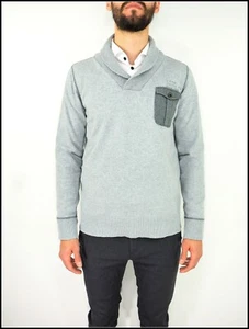 Maglione G-STAR uomo NUOVO PORTER SHAWL COLL KNIT L/S maglia cotone taglia large - Foto 1 di 8