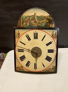 Victorian Clock 19th century | Vintage Clockface Longcase Grandfather Clock Dial - Picture 1 of 13