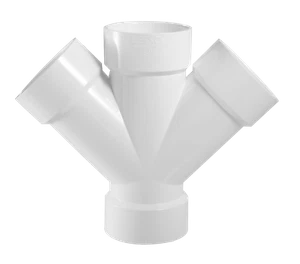 PVC DWV Double Wye 1-1/2, 2, and 3 Inch with Rducers. 10 Pcs Per Lot - Picture 1 of 14