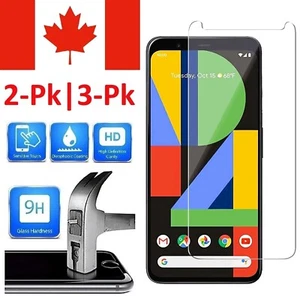 Protection écran en verre trempé premium pour Google Pixel 5 / 4 / 4 XL / 4a 4G / 5G - Photo 1 sur 7