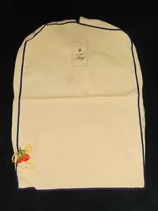 Fay Dog Logo Garment Bag Cotton Canvas Duck Logo White Navy Blue m/i Italy - Picture 1 of 4