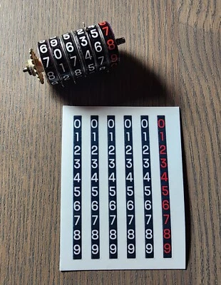 1948-1950 Ford F1 - F8 Gauge Odometer Restoration Decal Set 1949 Flathead Truck - Image 1 of 2