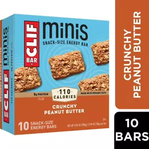 CLIF BAR Minis - Crunchy Peanut Butter - Made with Organic Oats - 5g Protein - Picture 1 of 5