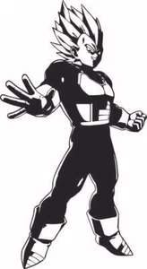 Vegeta Dragon ball Z Super decal sticker for car/truck laptop window custom - Foto 1 di 1