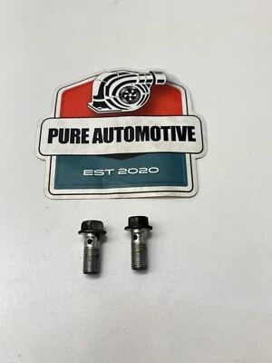 Juego de pares de pernos de banjo de freno trasero Nissan 370Z 2009-2019 OEM Foto 1 de 4