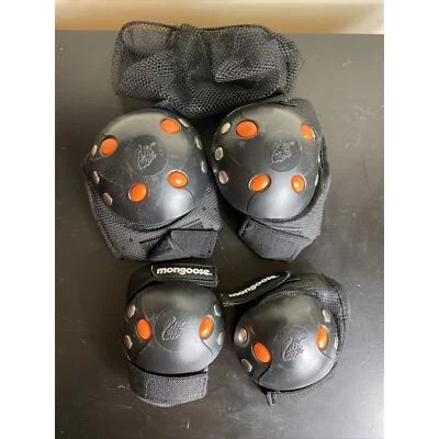Mongoose Youth BMX Bike Skate Knee and Elbow Pad Set Multi-Sport Protective Gear - Image 1 of 4