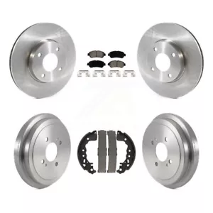 Front Rear Disc Brake Rotors Ceramic Pads And Drum Kit For Nissan Kicks Versa - Picture 1 of 2