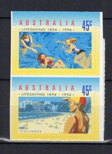 Australie 1994 sauvetage en mer Y&T 1347/48 2 timbres auto-adhésifs MNH /TE4628a - Picture 1 of 1