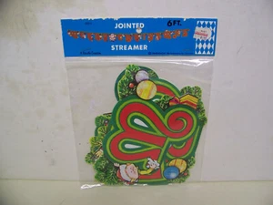 Striscione Streamer BUON NATALE 1981 Beistle vintage 6 piedi nuovo confezione originale - Foto 1 di 7