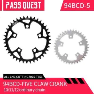 94 BCD 5 Bolt Bike Chainring 32-46T Narrow Wide Chainwheel for 10/11/12 Speed - Picture 1 of 35