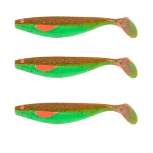 Balzer Shirasu UV Booster Shad Chartreuse Motoroil 4 g 6 cm 3er Set NEU - Bild 1 von 1