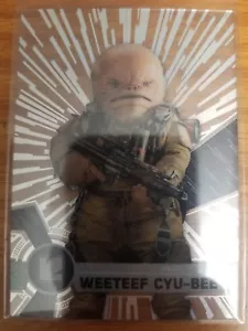 Star Wars High Tek #104 2017 Weeteef Cyu-Bee forma 2 patrón 2 casi nuevo-como nuevo - Imagen 1 de 1